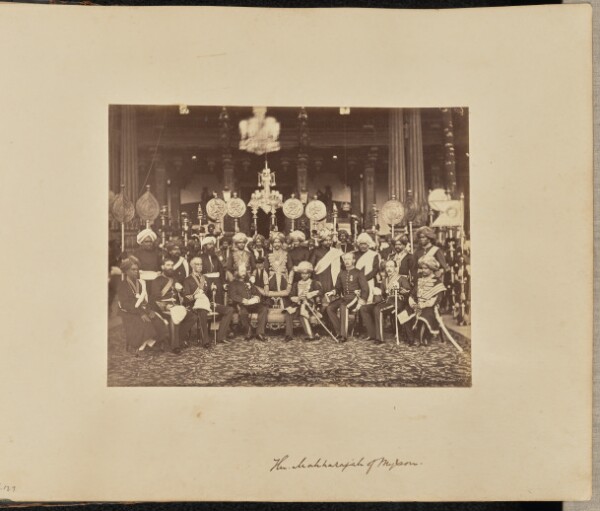 Unknown, The Mahharajah [sic] of Mysore