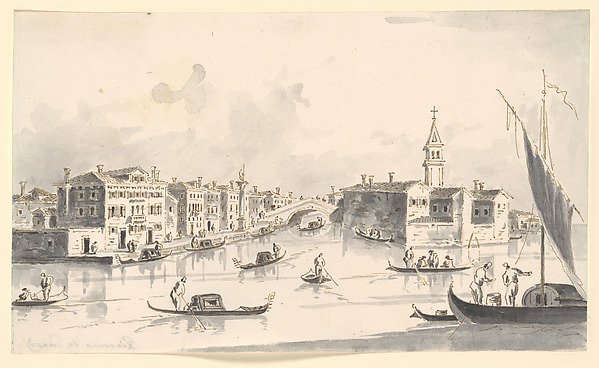 Giacomo Guardi, View of Murano