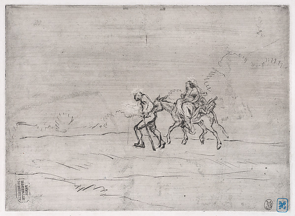 Charles Jacque, Flight into Egypt