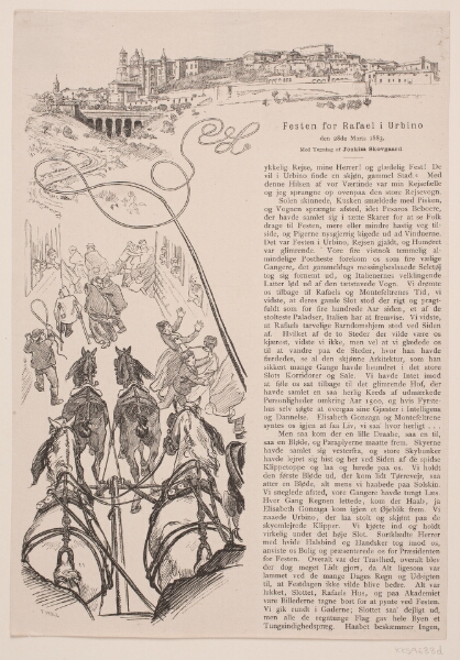 F. Hendriksen, Festen for Rafael i Urbino