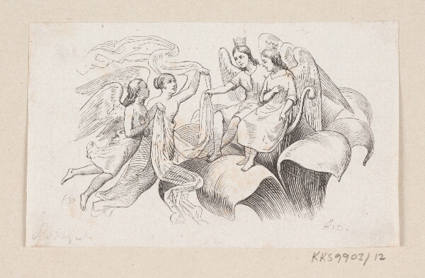 H.P. Hansen, Illustration til "Tommelise" i H.C. Andersen, "Eventyr og Historier", Bind 1