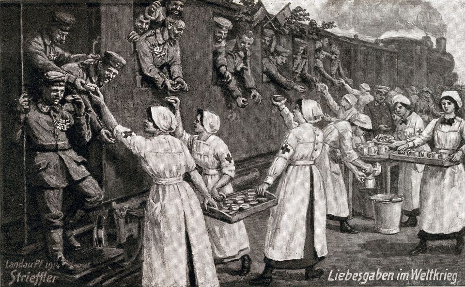 Heinrich Strieffler, Postkarte "Liebesgaben im Weltkrieg"