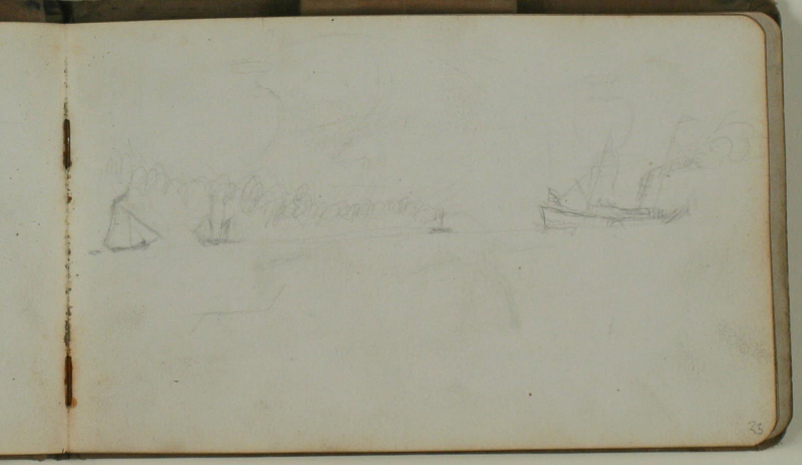 Niels Larsen Stevns, Marine med Damp og sejlskibe