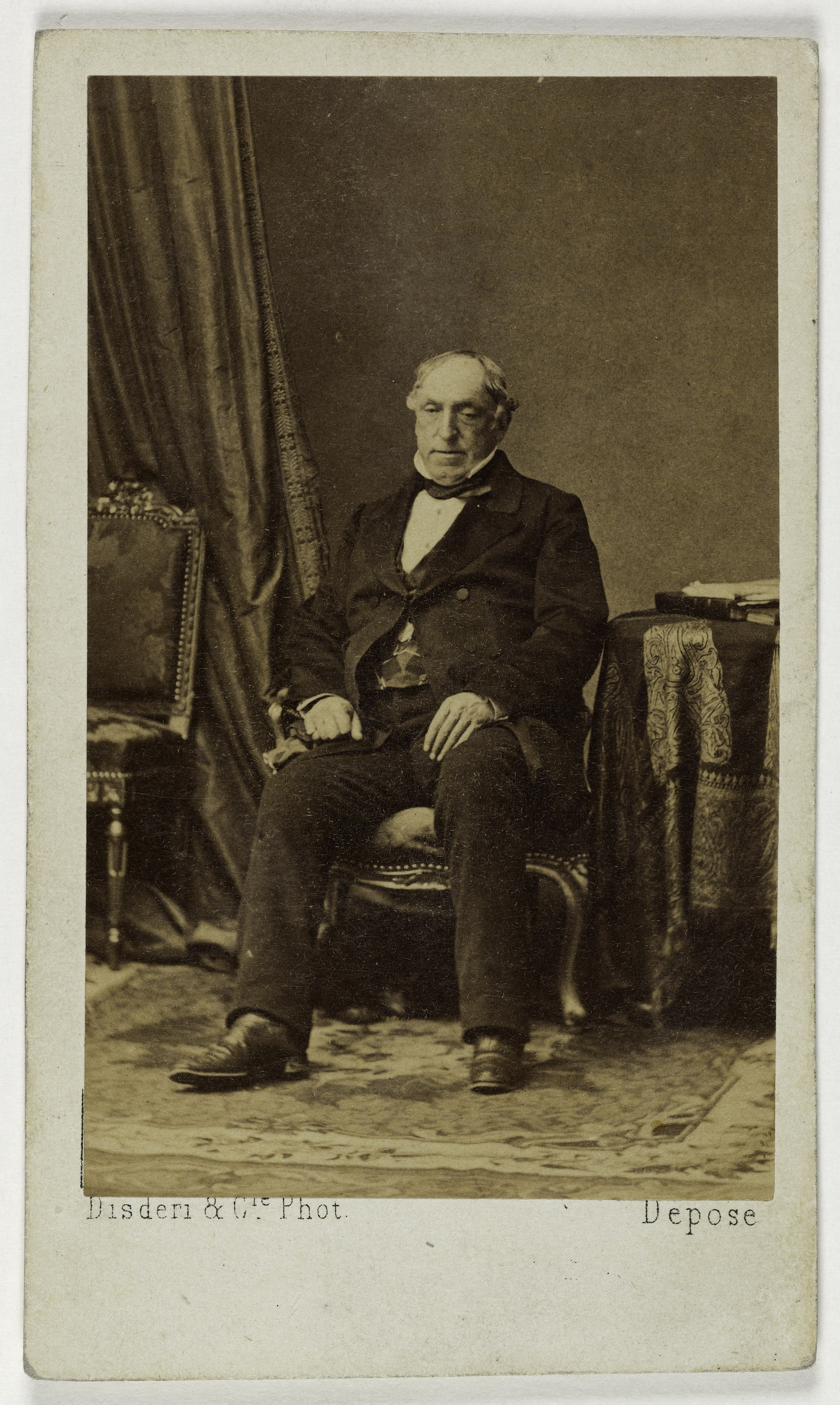Disderi & Cie, Portrait de Lord Grey, (Thomas Philipp Robinson, baron Grantham, 1781-1859 ?), (homme politique anglais)