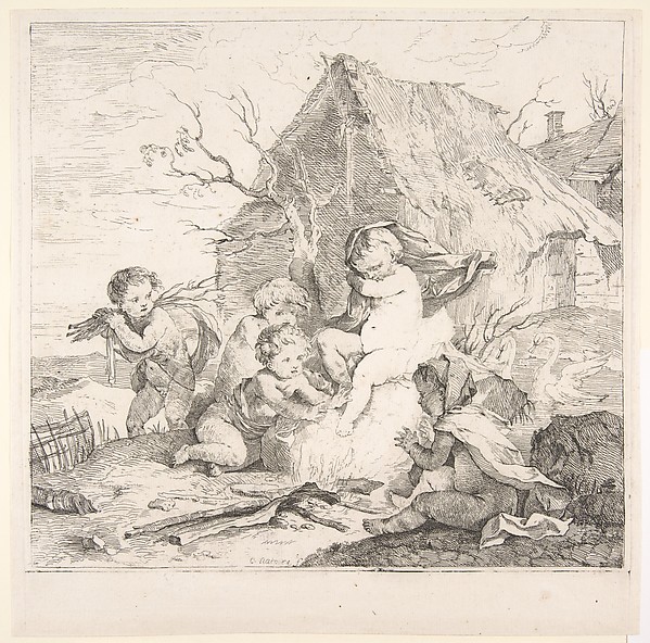 Charles Joseph Natoire, L'Hiver from the Four Seasons