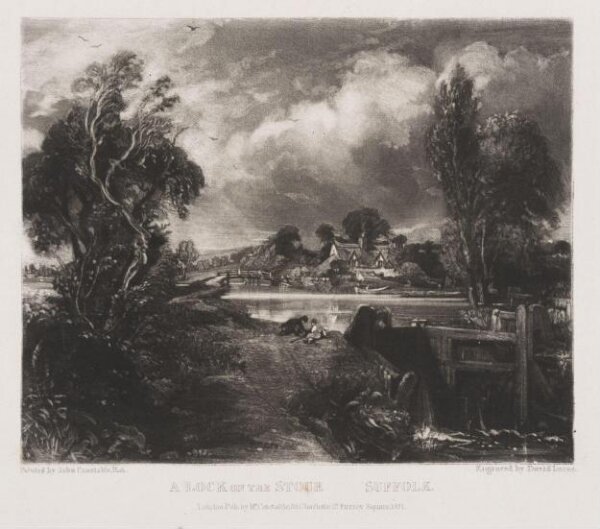 Constable, John RA, A LOCK ON THE STOUR SUFFOLK