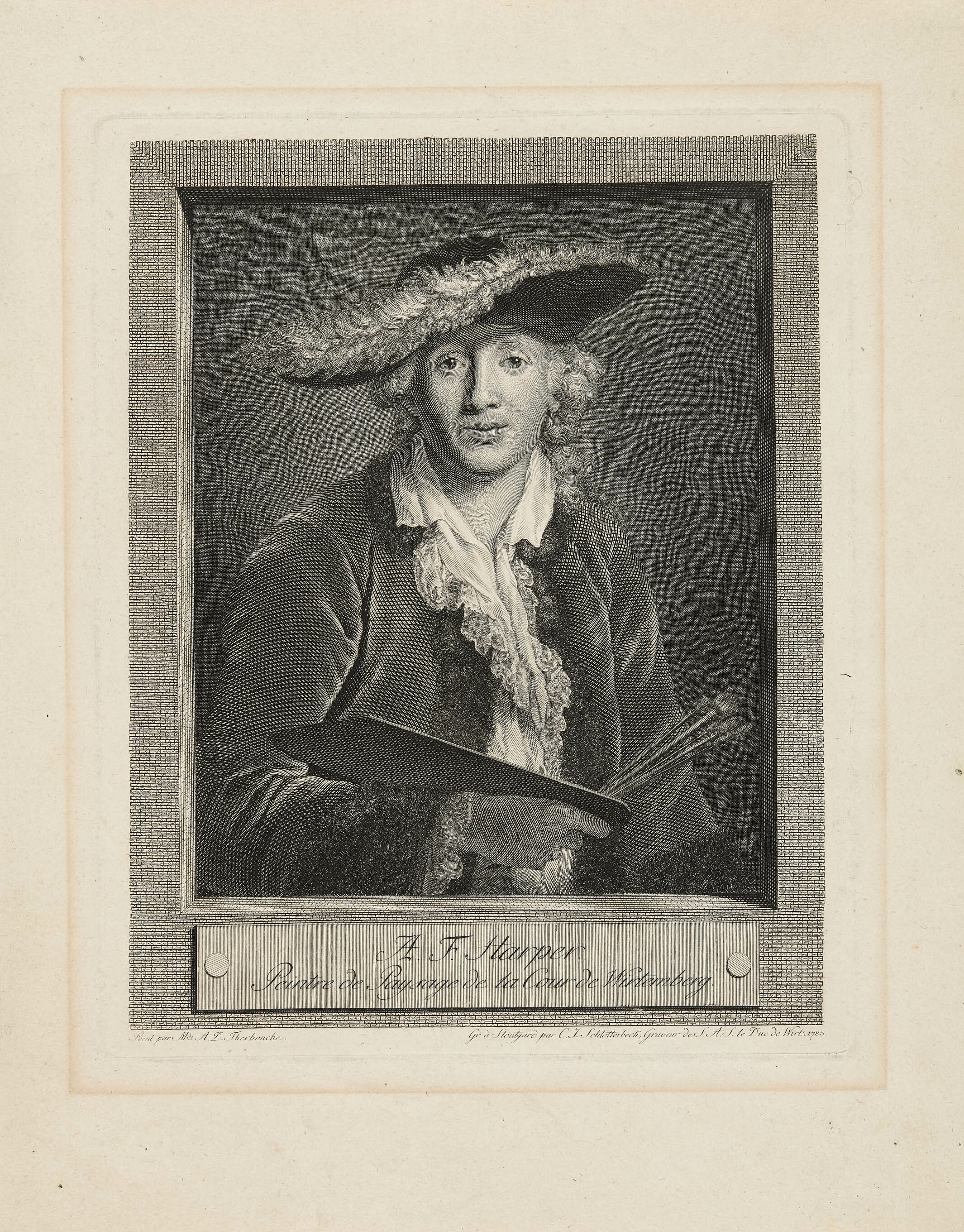 Christian Jakob Schlotterbeck, Bildnis Adolf Friedrich Harper