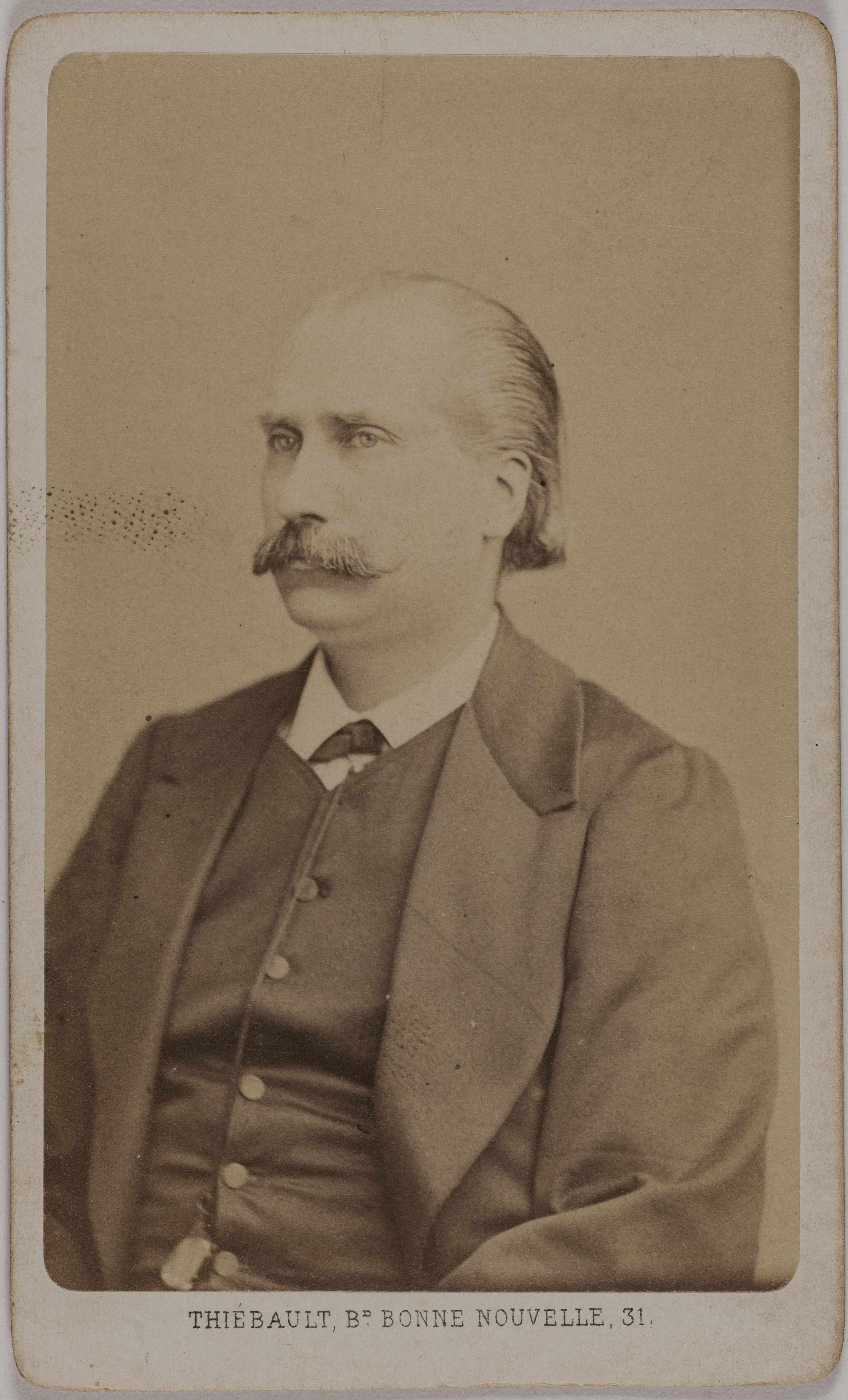 Bacard Fils, Portrait d'Arthur Arnould (dit A. Mathey), (1833-1895), (membre de la Commune, littérateur, journaliste, sous bibliothécaire de la Ville de Paris)