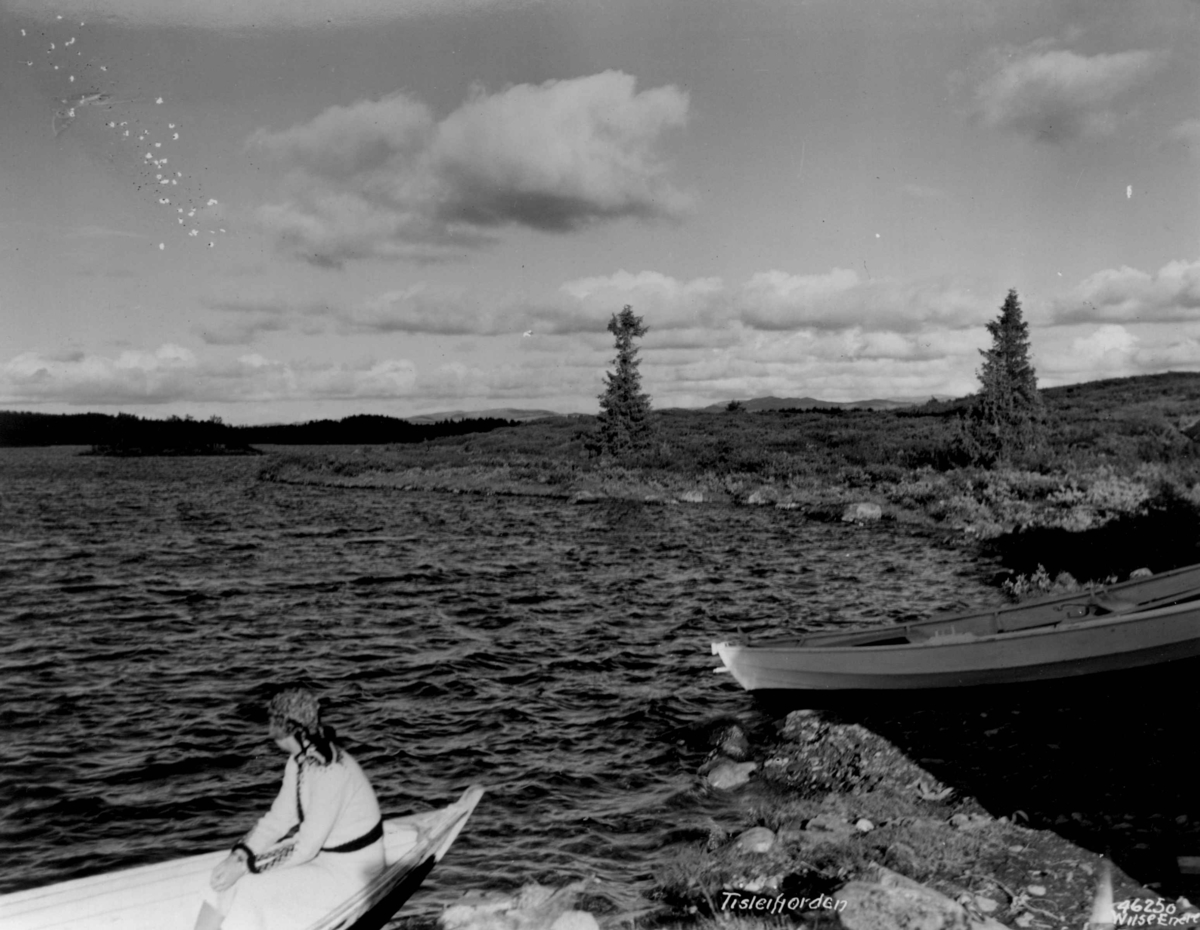 Anders Beer Wilse, Samferdsel båt, Oset, Tisleifjorden.