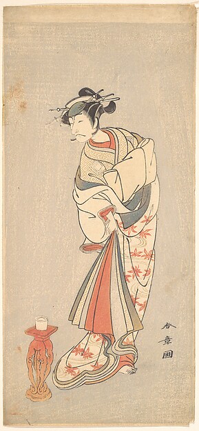 Katsukawa Shunshō　勝川春章, The Actor Ichikawa Danjuro V in the Role of a Woman