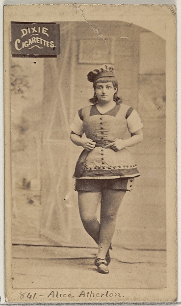 Allen & Ginter, Card 841, Alice Atherton, from the Actors and Actresses series (N45, Type 7) for Dixie Cigarettes