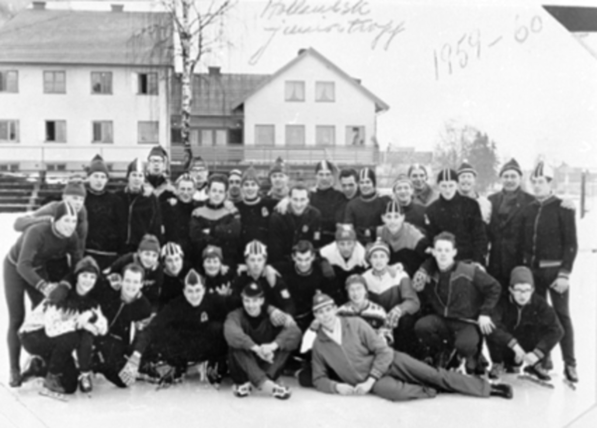 Anno Domkirkeodden, STOR GRUPPE HOLLANDSEK SKØYTELØPERE, TRENER, HAMAR STADION