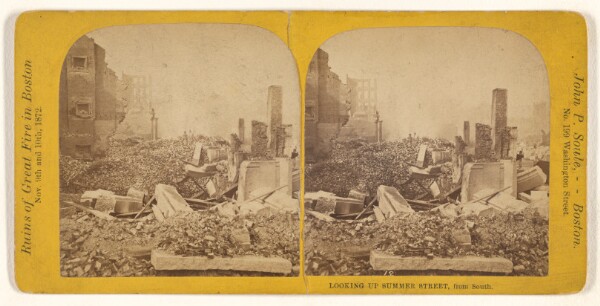 John P. Soule, Looking Up Summer Street, from South. [Boston, Mass.]