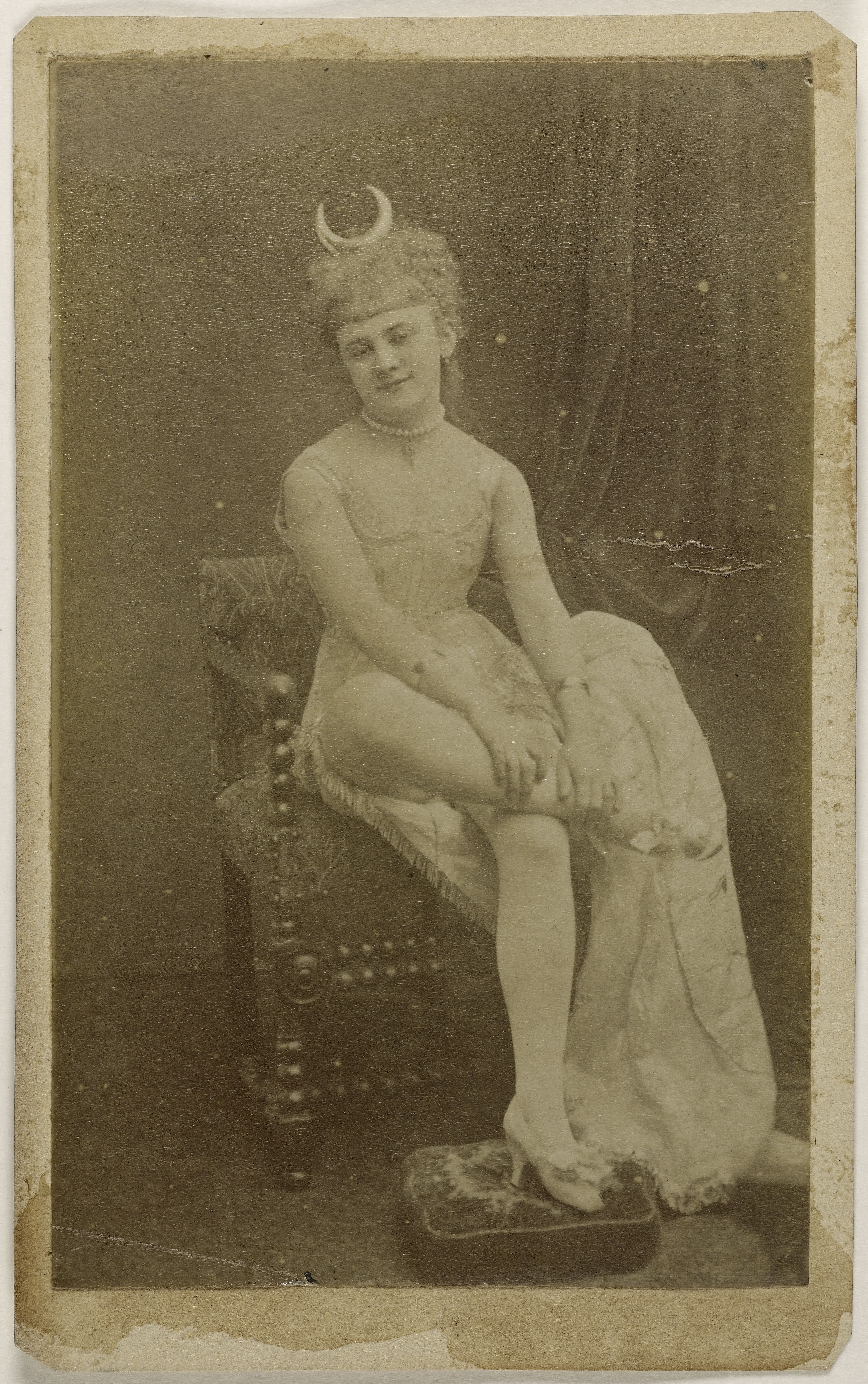 Anonyme, Portrait de Beaumaine (ou Baumaine), Juliette, (danseuse)