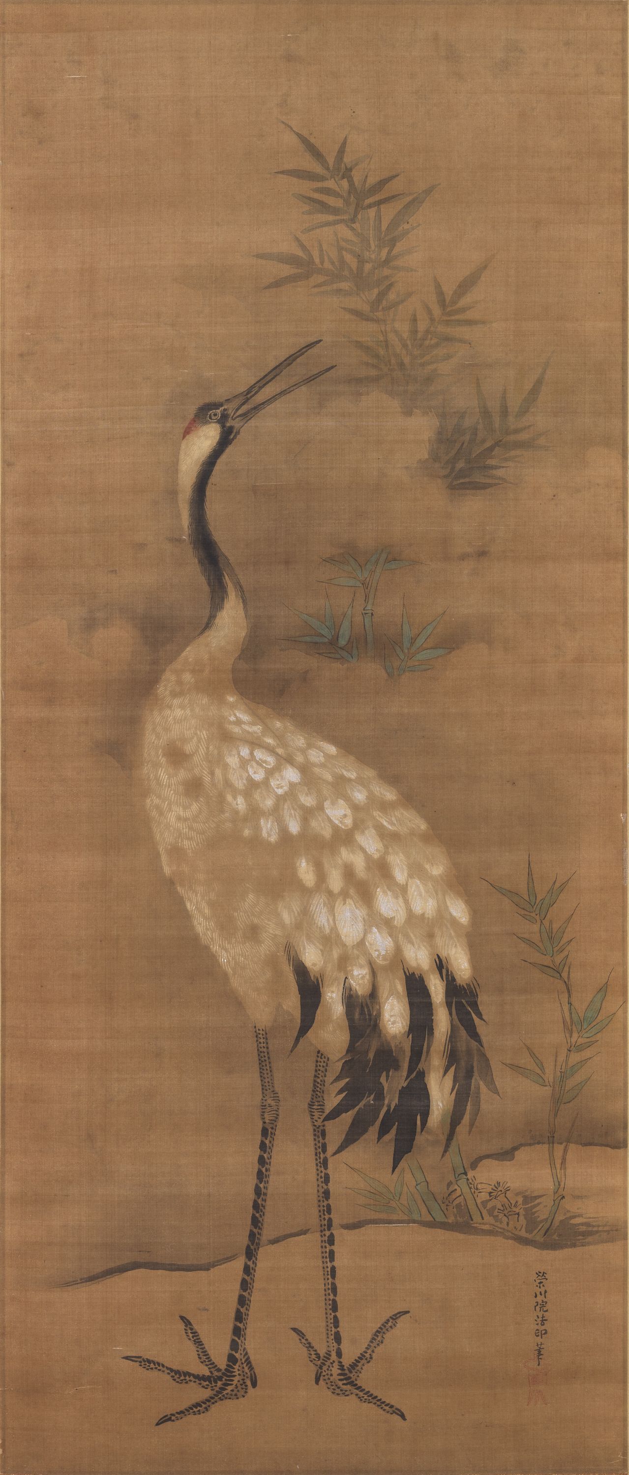 Unknown artist, Une grue