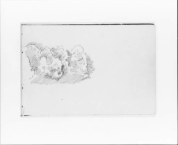 William Trost Richards, Sketch of Trees (Clouds?) (from Sketchbook VII)