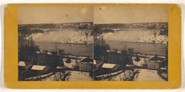 Unknown, Niagara Falls, American Fall, winter, No. 66.