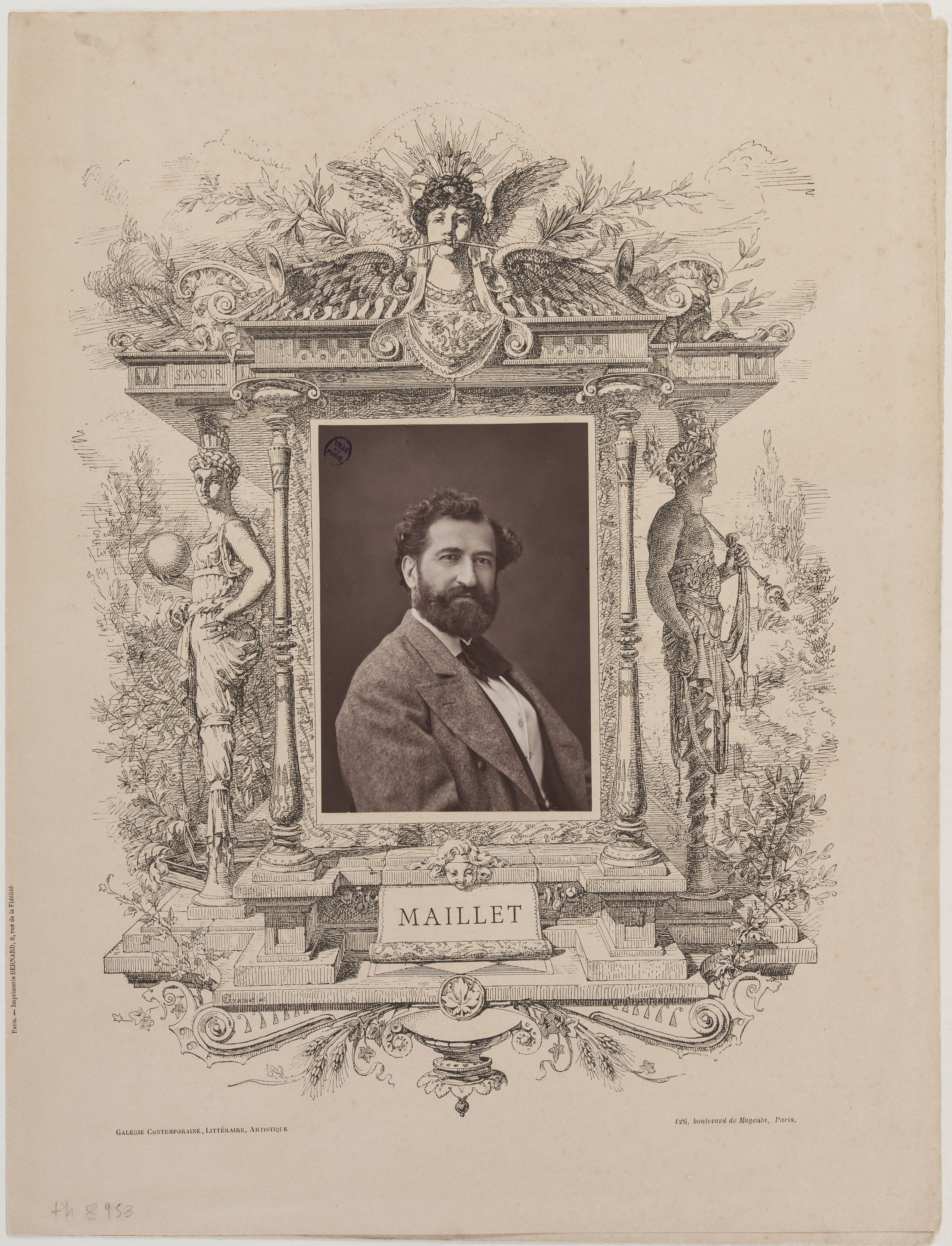 Anonyme, Galerie contemporaine - Portrait de Jacques Léonard Maillet, sculpteur (1823-1894)