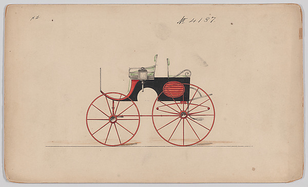 Brewster & Co., Design for Dog Cart or 2 Wheeler, no. 4137