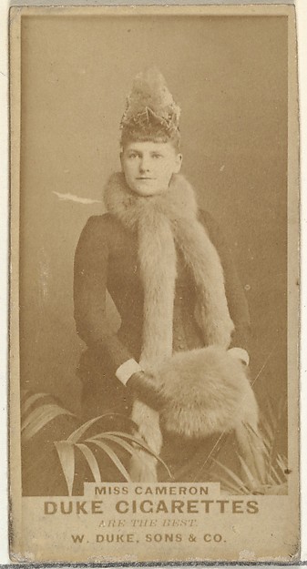 W. Duke, Sons & Co., Miss Cameron, from the Actors and Actresses series (N145-7) issued by Duke Sons & Co. to promote Duke Cigarettes