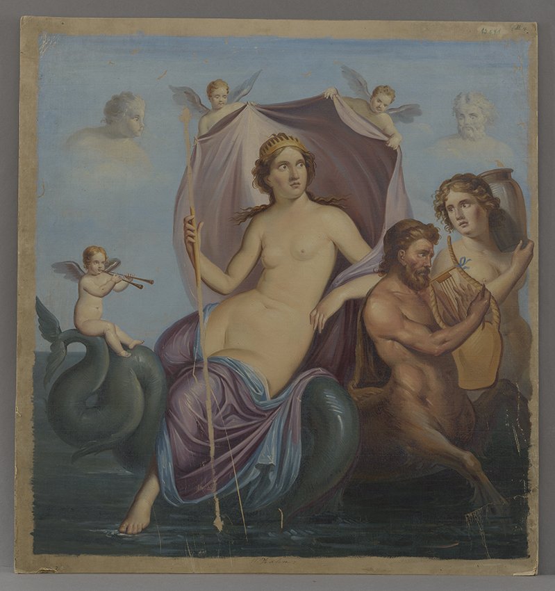 Wilhelm Zahn (Maler), Zahn, Wilhelm: Amphitrite auf Triton reitend, 1850er Jahre