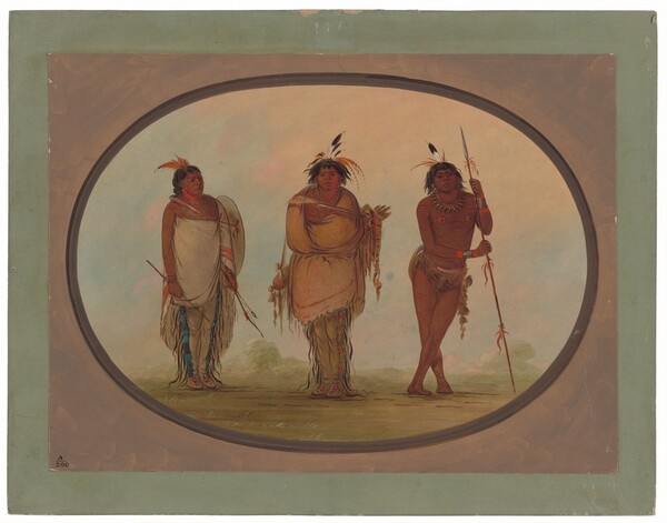 George Catlin, Three Yumaya Indians