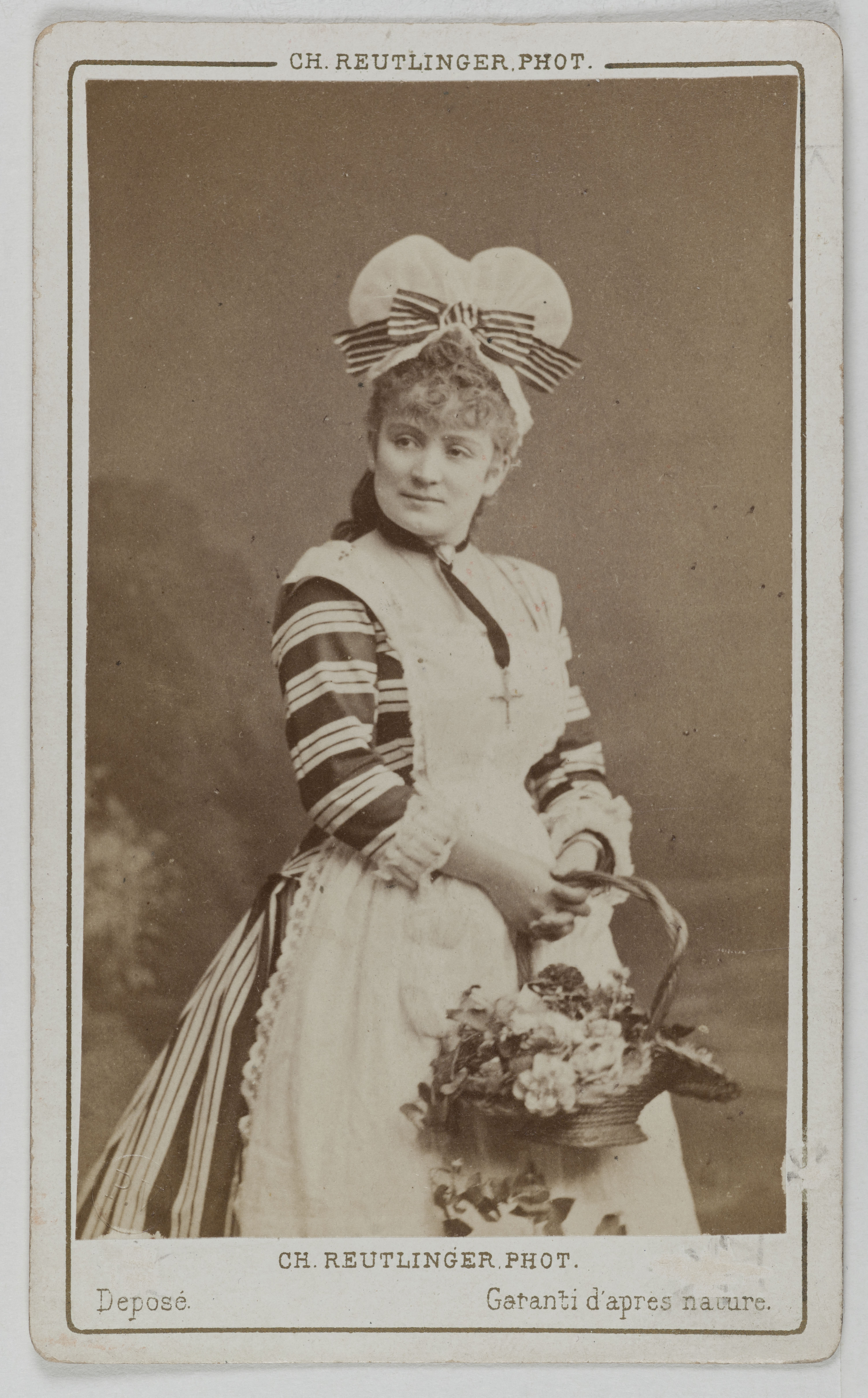 Charles Reutlinger, Portrait de Berthe Legrand (Adèle Blanchart dite, 1850-1910), (actrice)