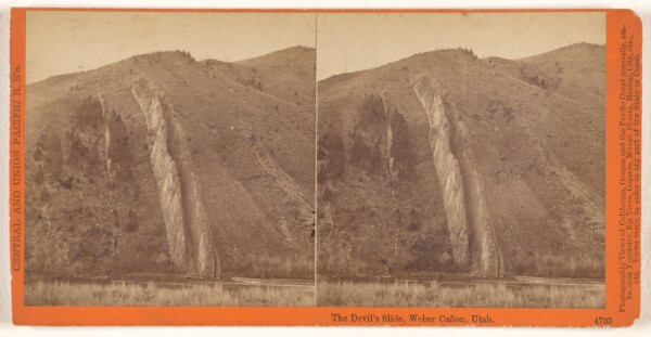 Carleton Watkins, The Devil's Slide, Weber Canon, Utah.
