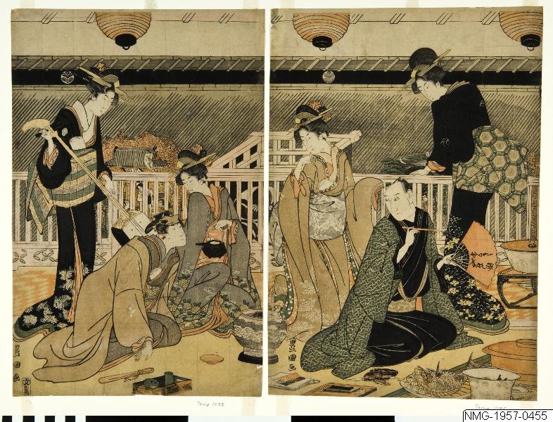 Utagawa Toyokuni, Träsnitt, Bildkonst, Print, Woodcut, Woodblock