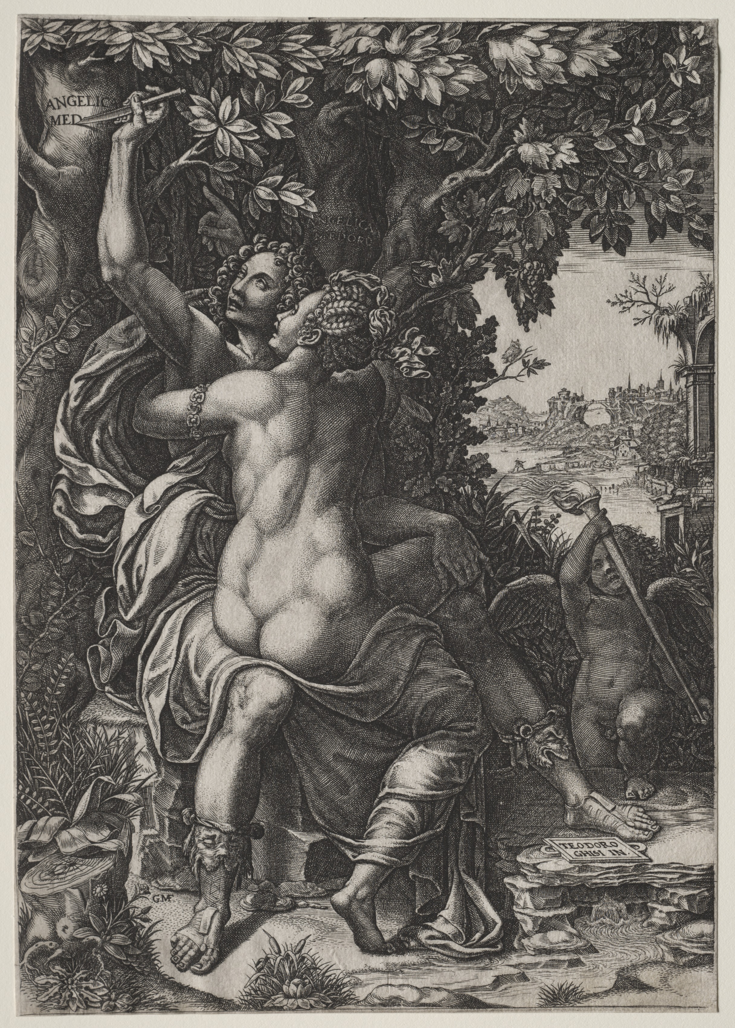Giorgio Ghisi, Angelica and Medoro
