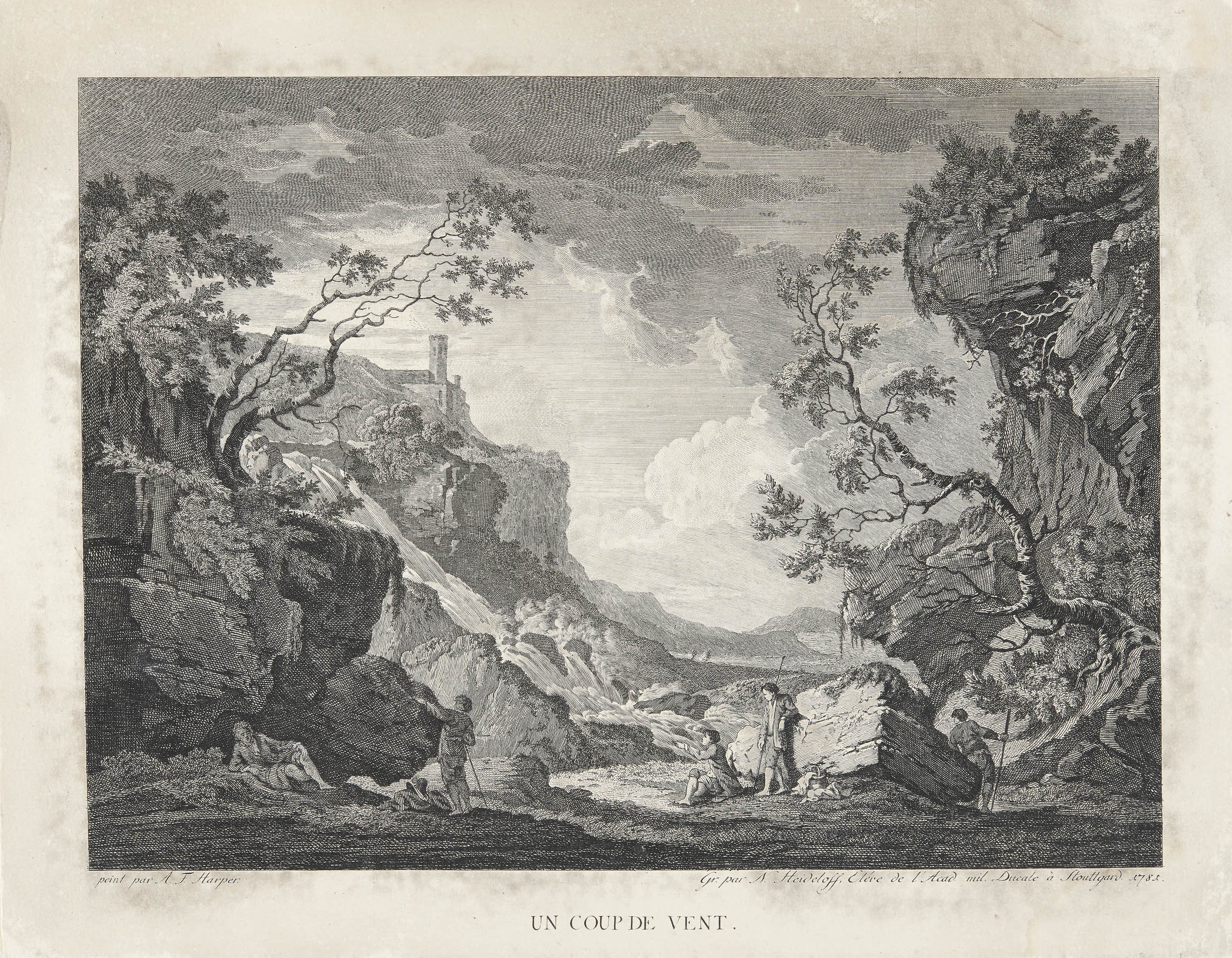 Nikolaus Heideloff, "UN COUP DE VENT."