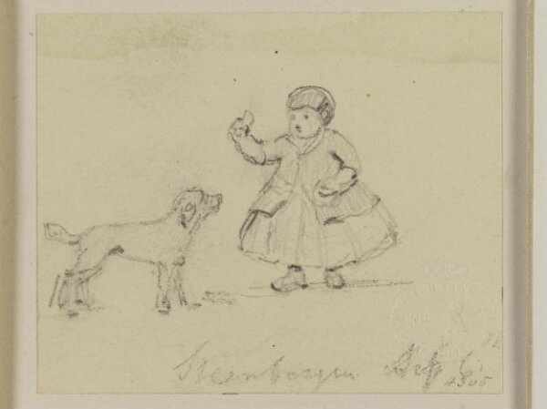 John Jackson, A dog looking up at a child