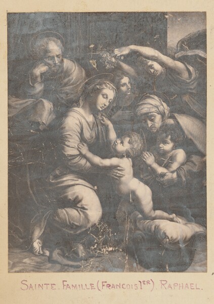Unknown, [Reproduction of "Sainte Famille (Francois 1er) (The Holy Family of Francis)" by Raphael]