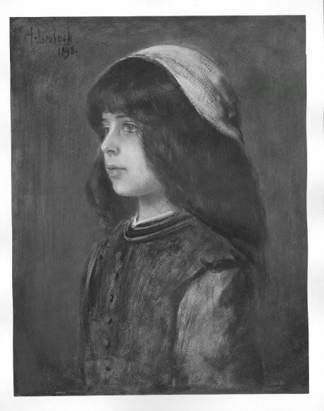 Franz von Lenbach, Portrait of a dark-haired girl