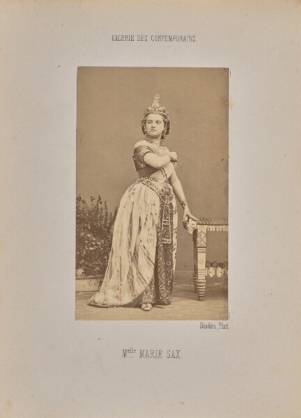 André Adolphe-Eugène Disdéri, Mademoiselle Marie Sax
