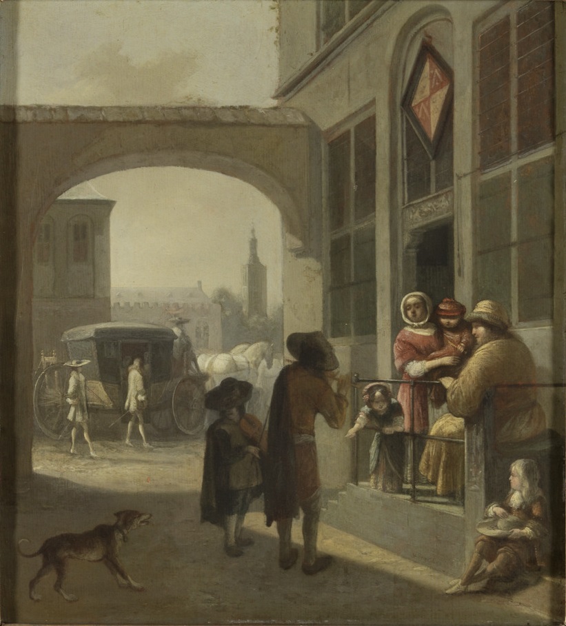 Job Adriaenszoon Berckheyde, Straattafereel
