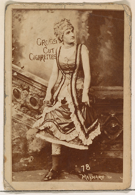 W. Duke, Sons & Co., Card Number 78, Maynard, from the Actors and Actresses series (N145-1) issued by Duke Sons & Co. to promote Cross Cut Cigarettes
