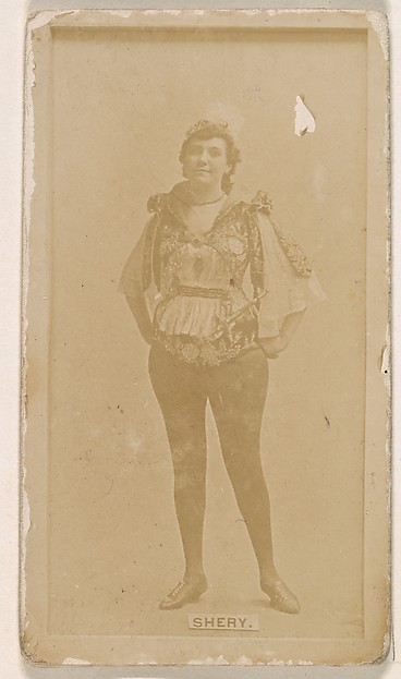 Kinney Brothers Tobacco Company, Mlle. Shery, from the Actresses series (N245) issued by Kinney Brothers to promote Sweet Caporal Cigarettes