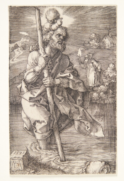 Albrecht Dürer, Den hellige Christophorus, ansigtet vendt mod højre