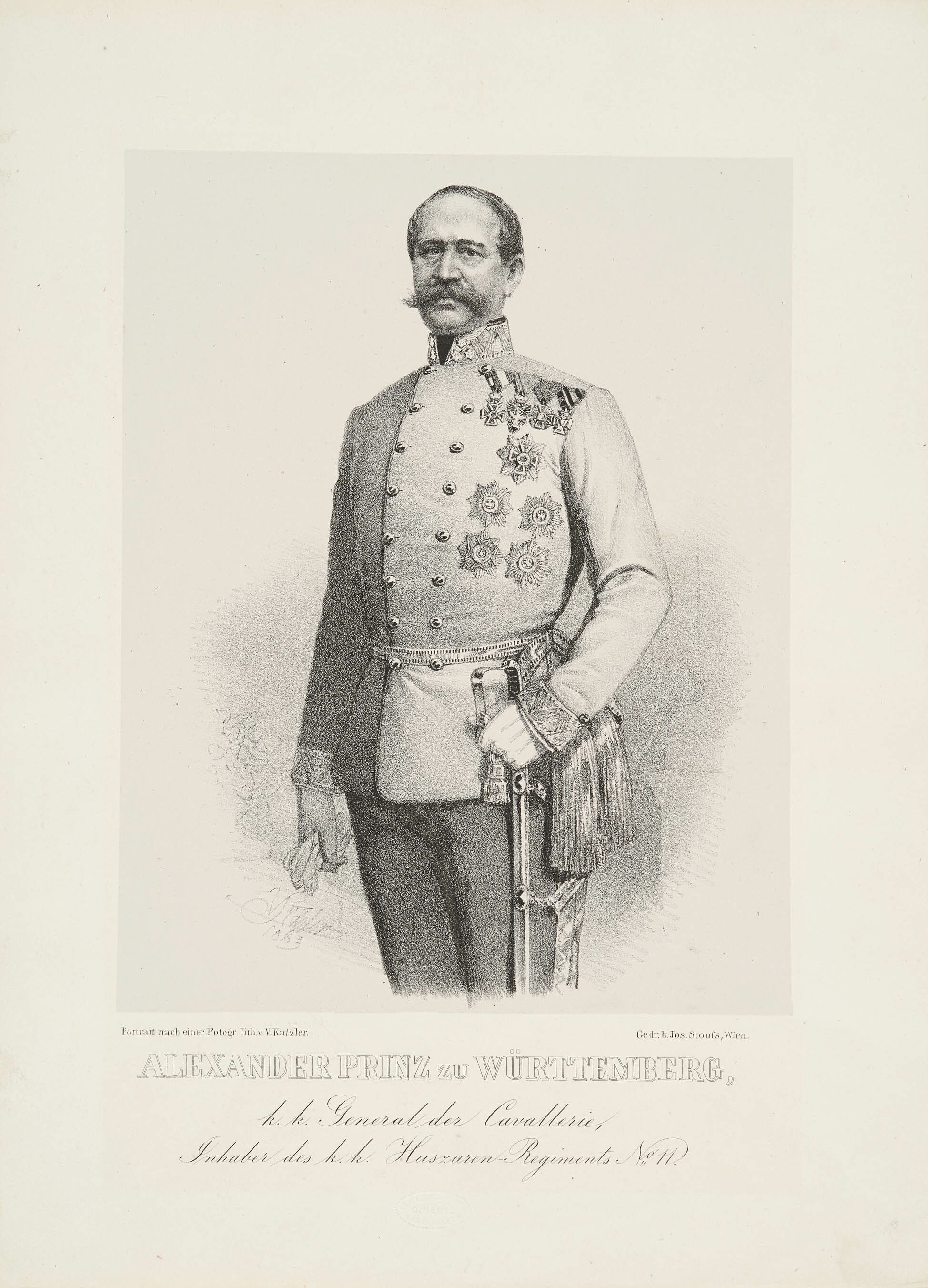 Vinzenz Katzler, Bildnis Prinz Alexander von Württemberg
