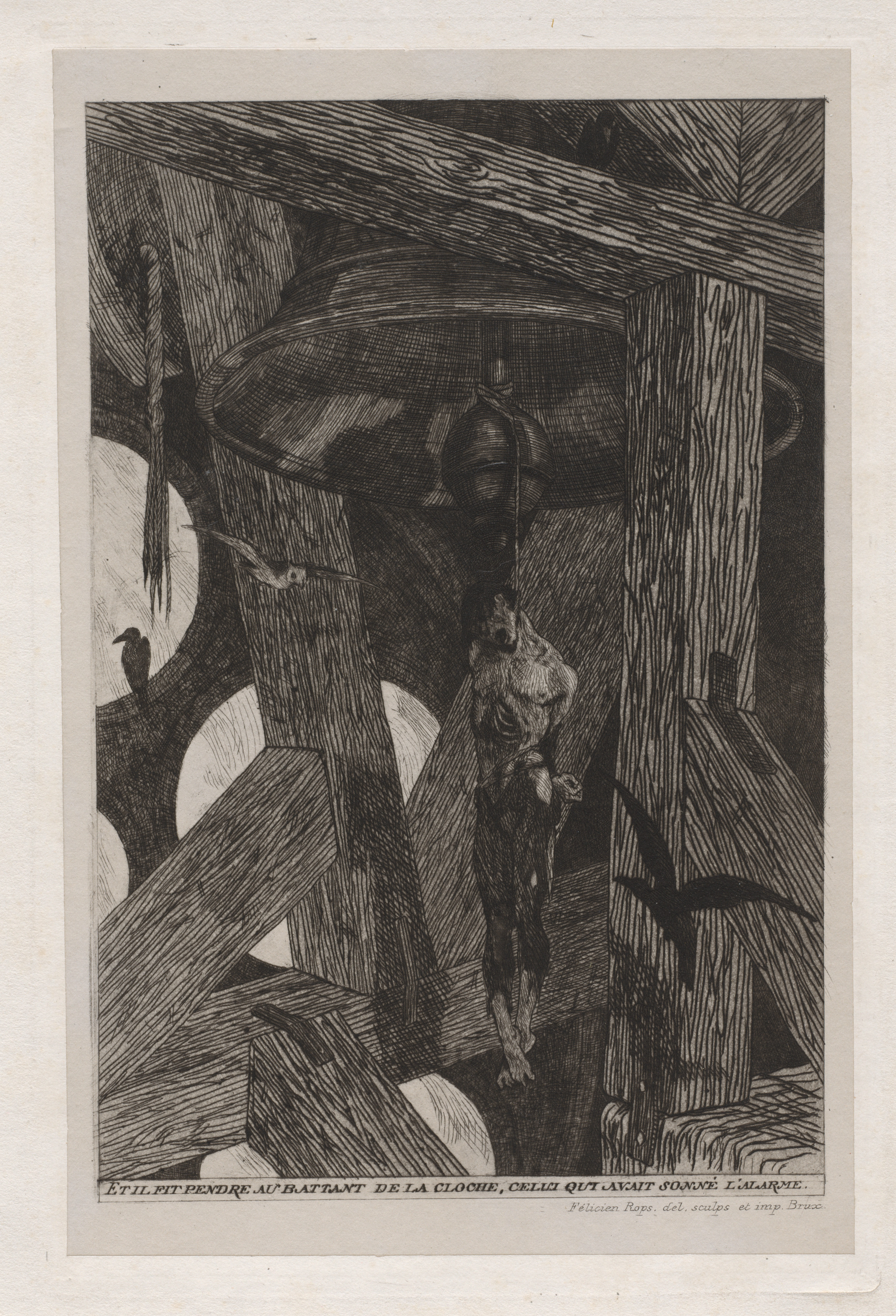 Félicien Rops, The Legend and Adventures of Ulenspiefel and Lamme Goedzak: The Hanged Man (La legende et les aventures d'Ulenspiegel et Lamme Goedzak: Le pendu)