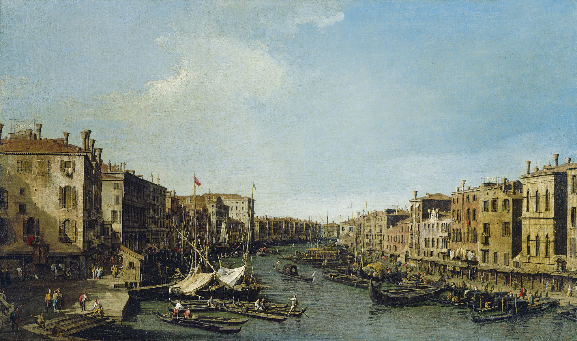 Canaletto, Venice: The Grand Canal from the Rialto to the Palazzo Foscari
