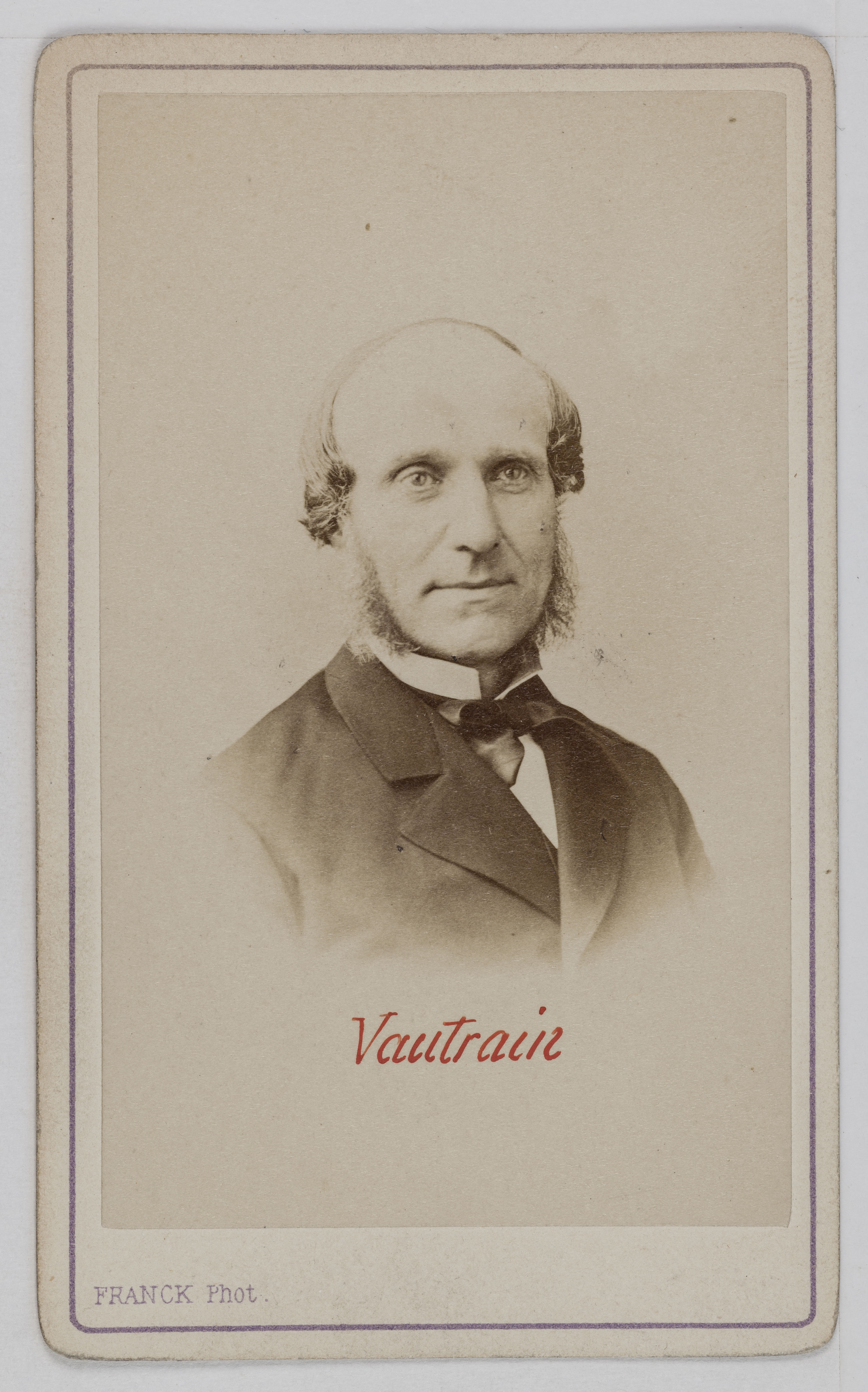 Franck, Portrait d'Eugène Joseph Vautrain (1818-1881), avocat et homme politique.