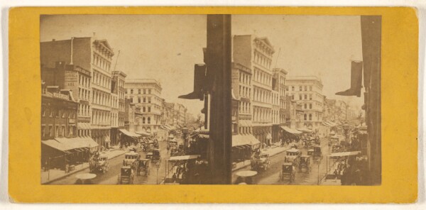 Unknown, Street Scenes in New-York. Broadway, Below Grand-Street. (appelton's Building.)