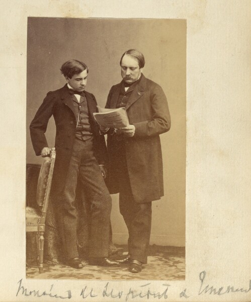 Unknown, [Portrait of two men reading]