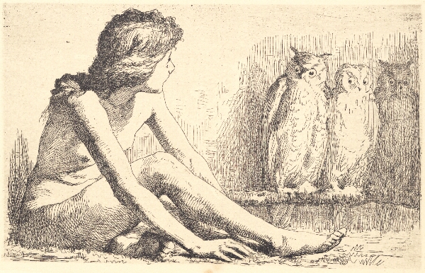 Frans Schwartz, Pigen med uglerne