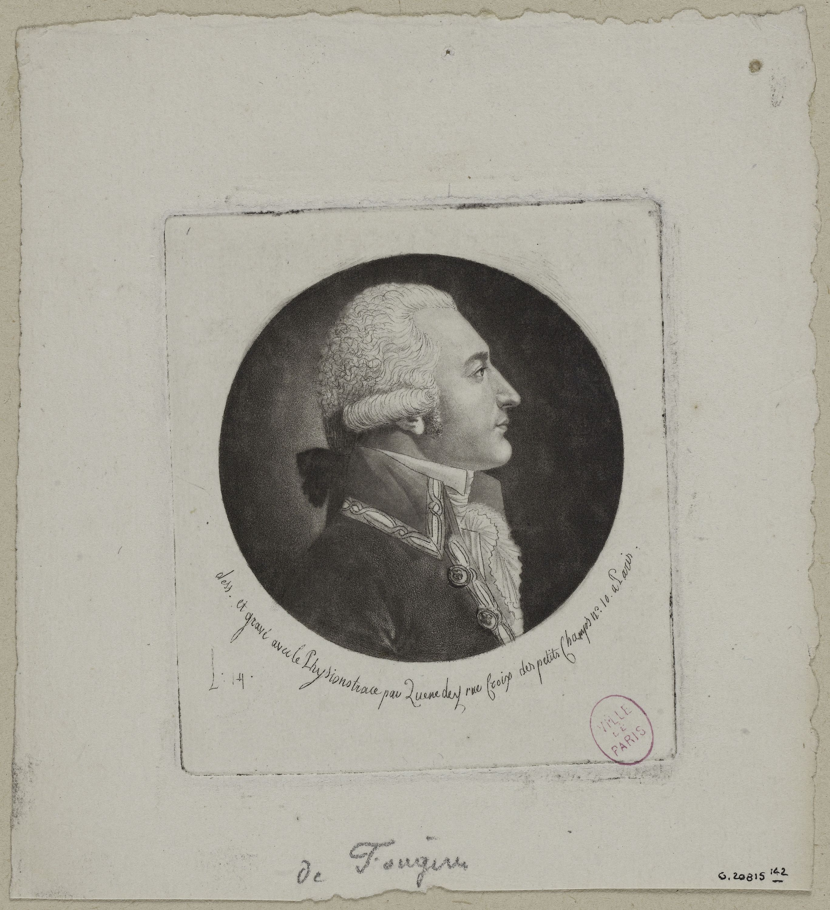Edmé Quenedey, Portrait de Monsieur de Fougères