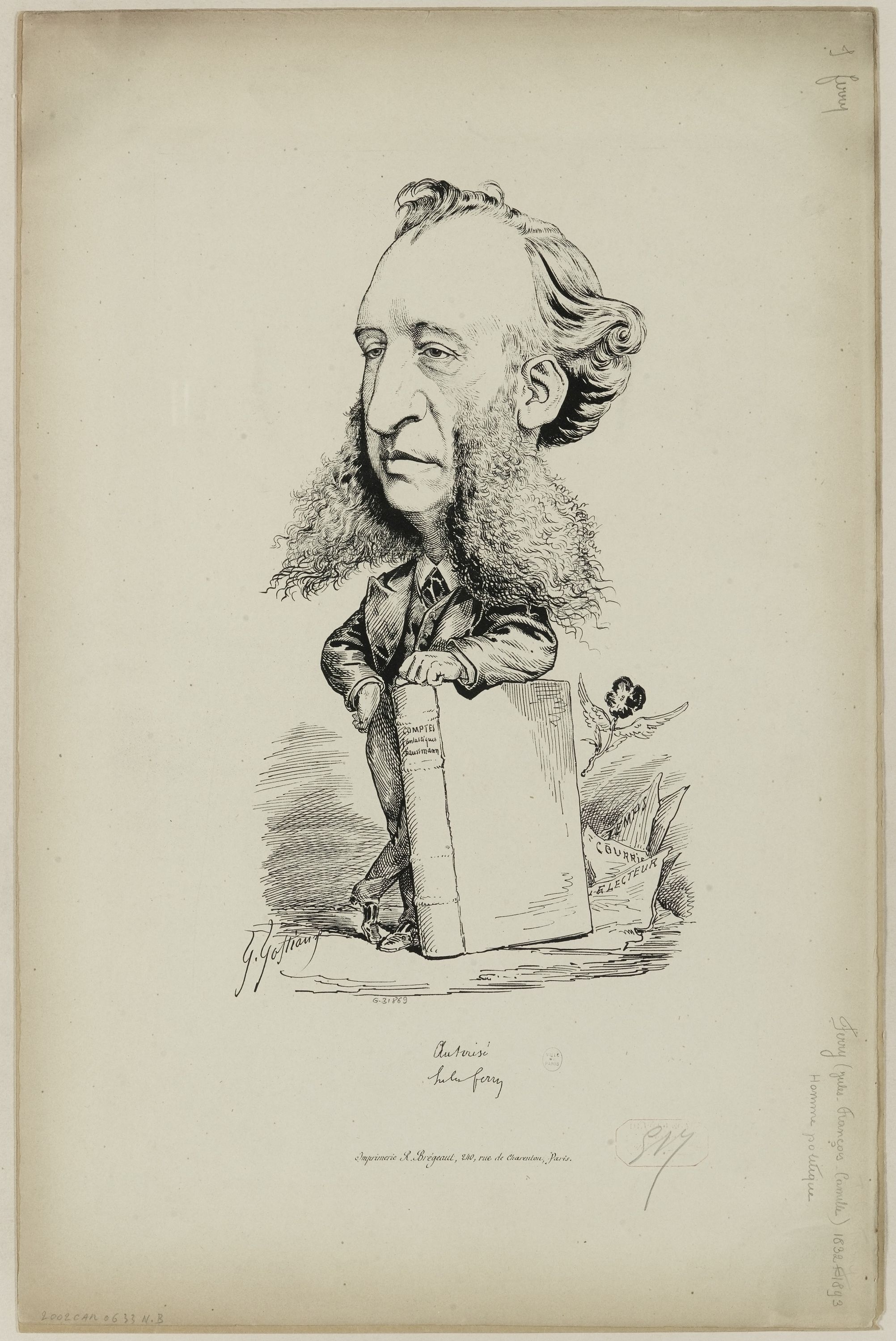 Inconnu, Caricature, portrait de Jules Ferry