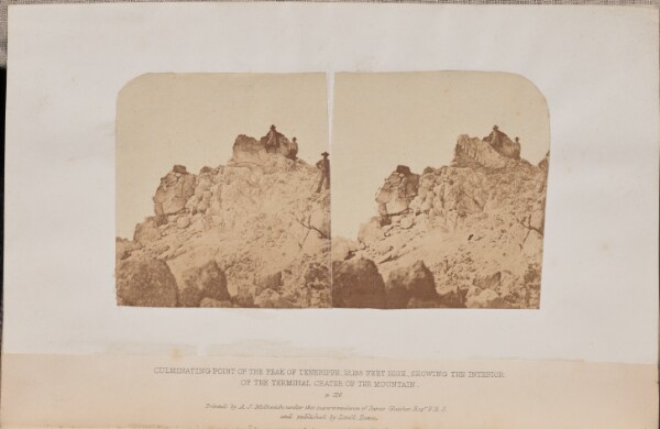 Charles Piazzi Smyth, Culminating point of the Peak of Teneriffe, 12,198 feet high, showing the interior of the terminal crater of the mountain
