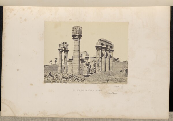 Francis Frith, Cleopatra's Temple at Erment, Near Thebes
